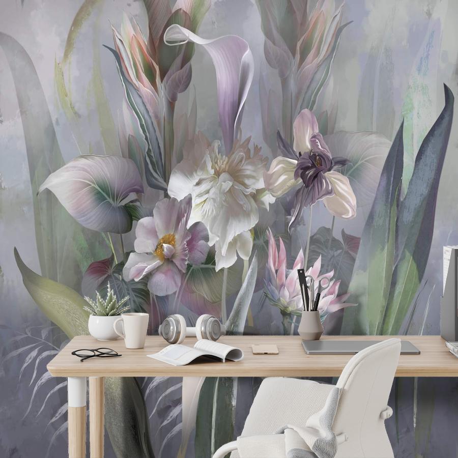 фотообои букет с цветами 3д