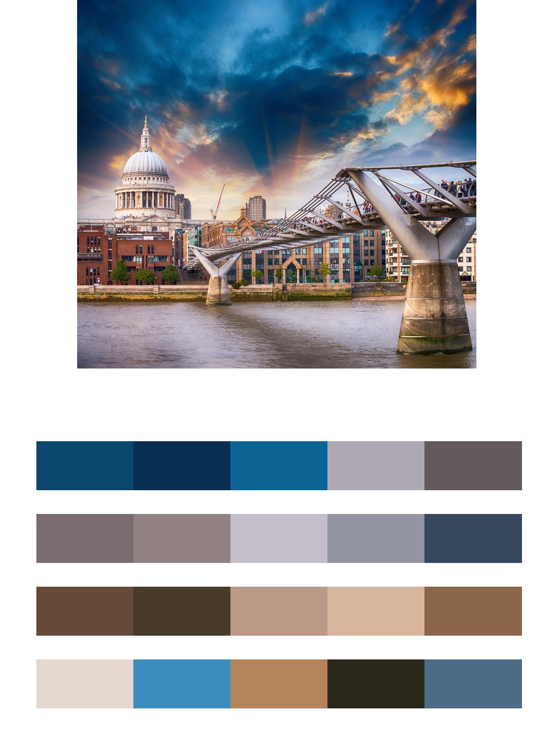 Мосты Лондона цвета