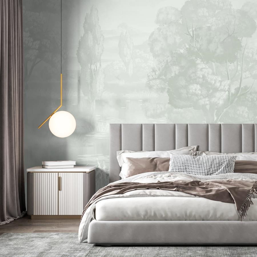 фотообои деревья нежно зеленые 13-1074