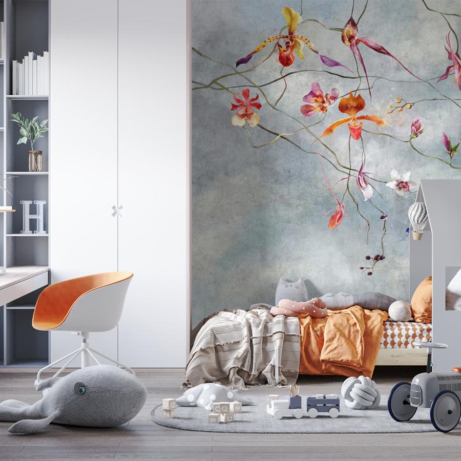 фотообои абстракция цветочная 12-1886