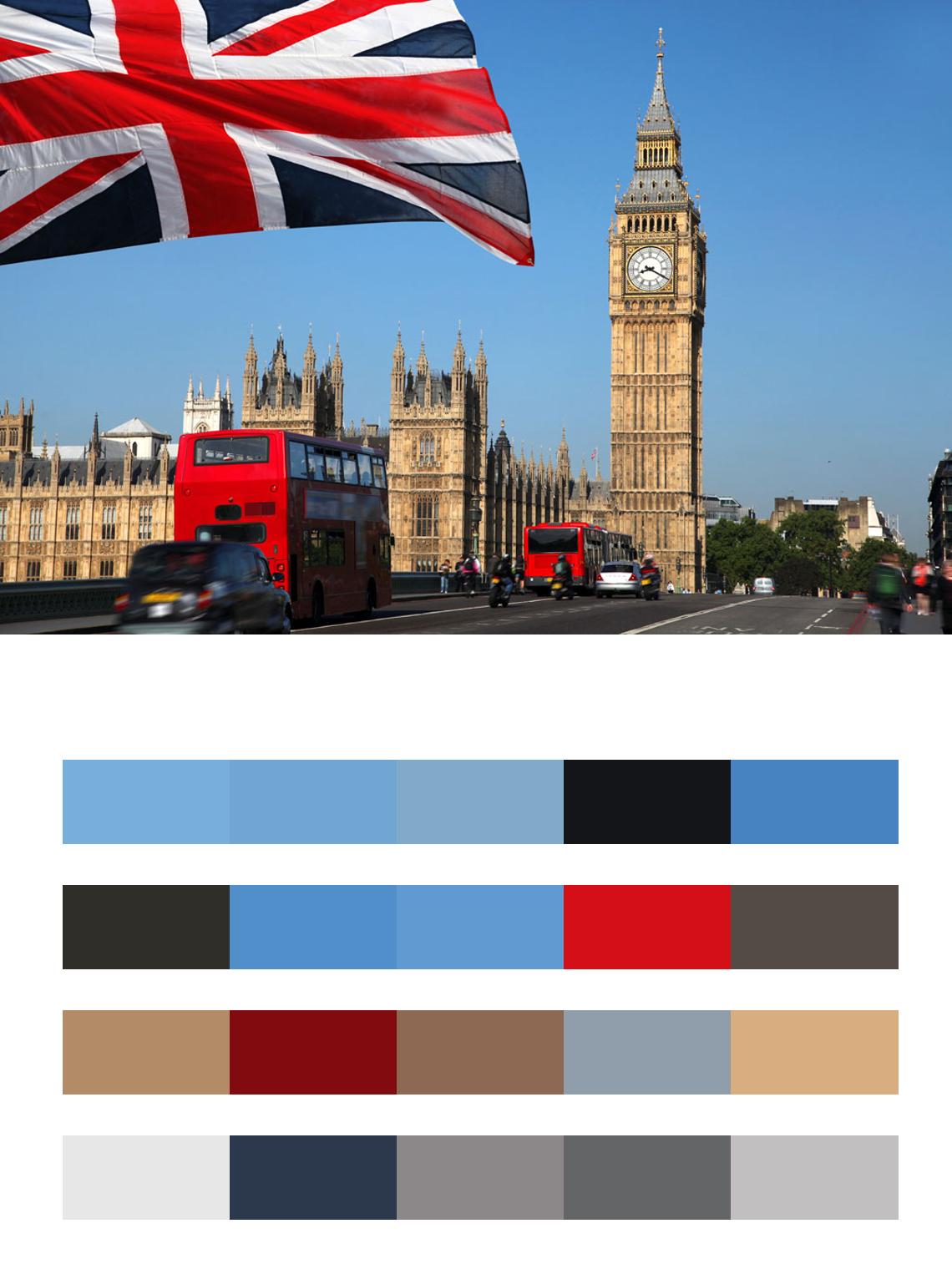 Лондон флаг цвета