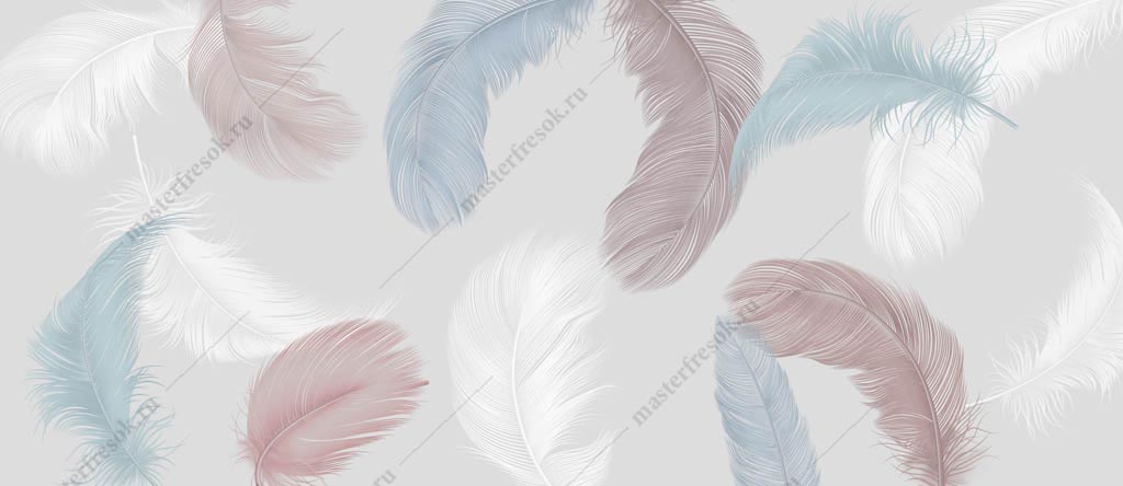 Фотообои Цветные перья