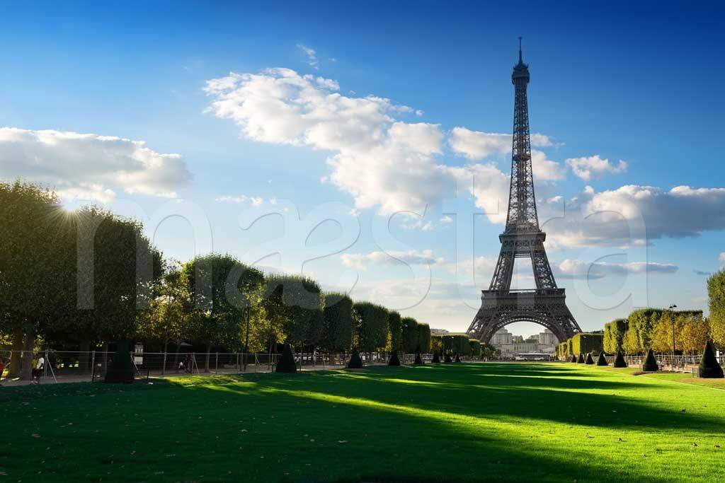 Фотообои Башня Париж солнечным днём
