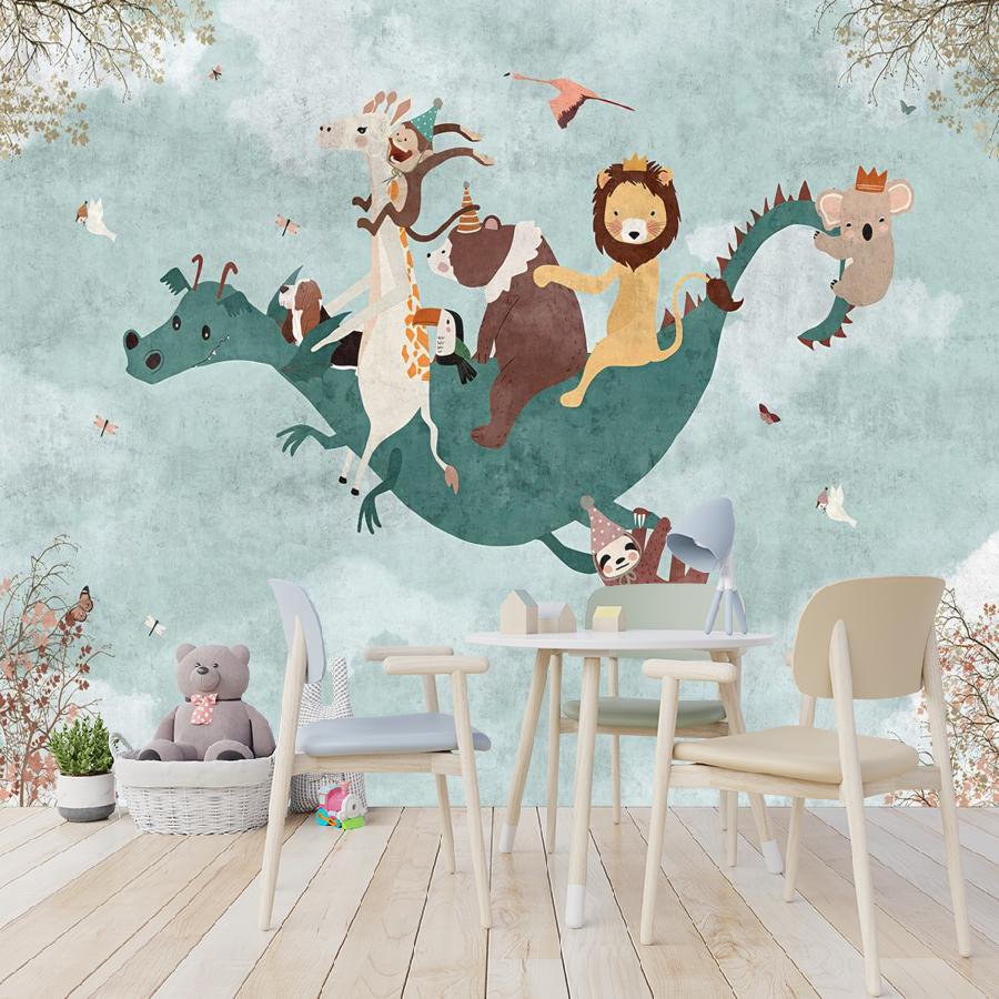 фотообои веселый дракон 12-1916 фотообои веселый дракон 12-1916