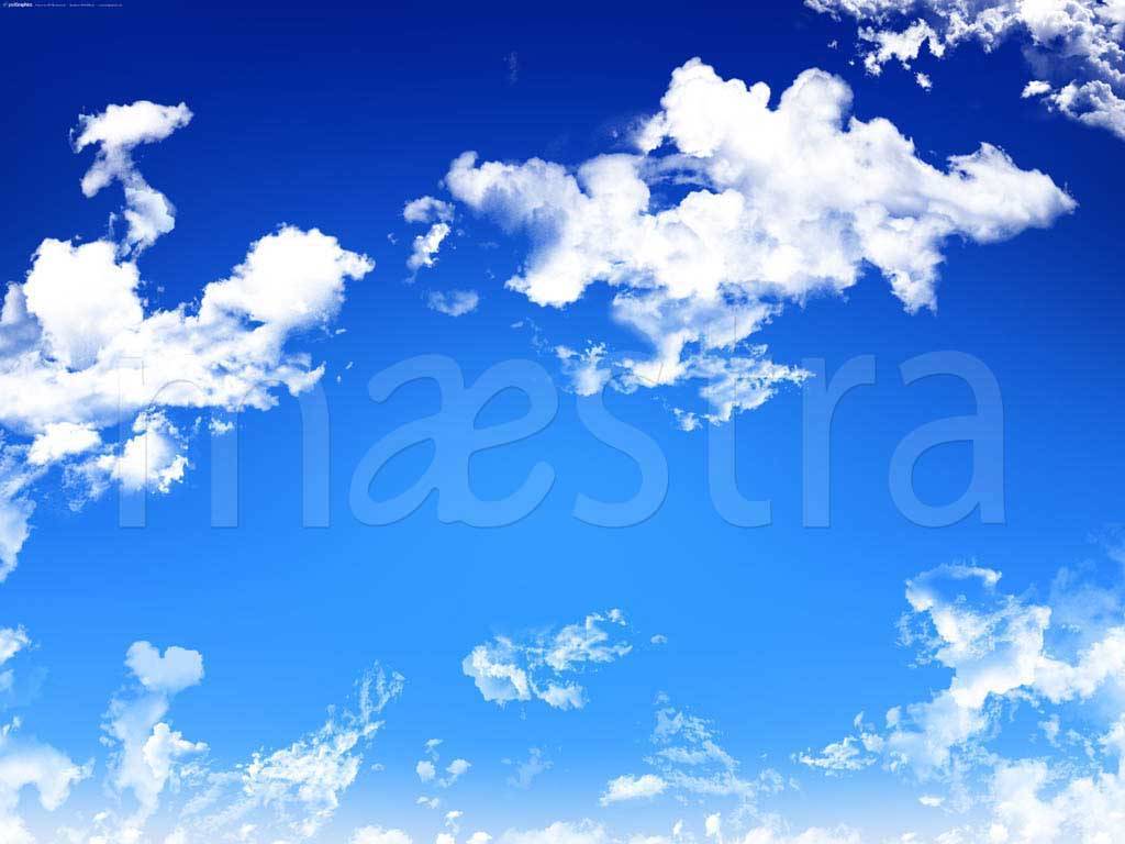 Фотообои Пространство синего неба с облаками
