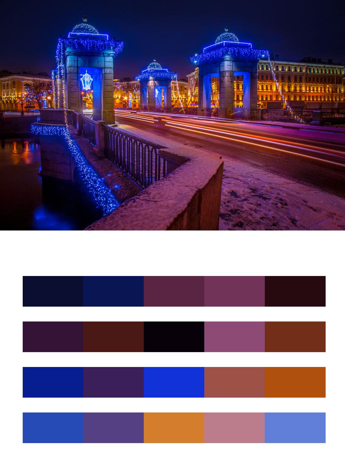 Новогодний Санкт Петербург цвета
