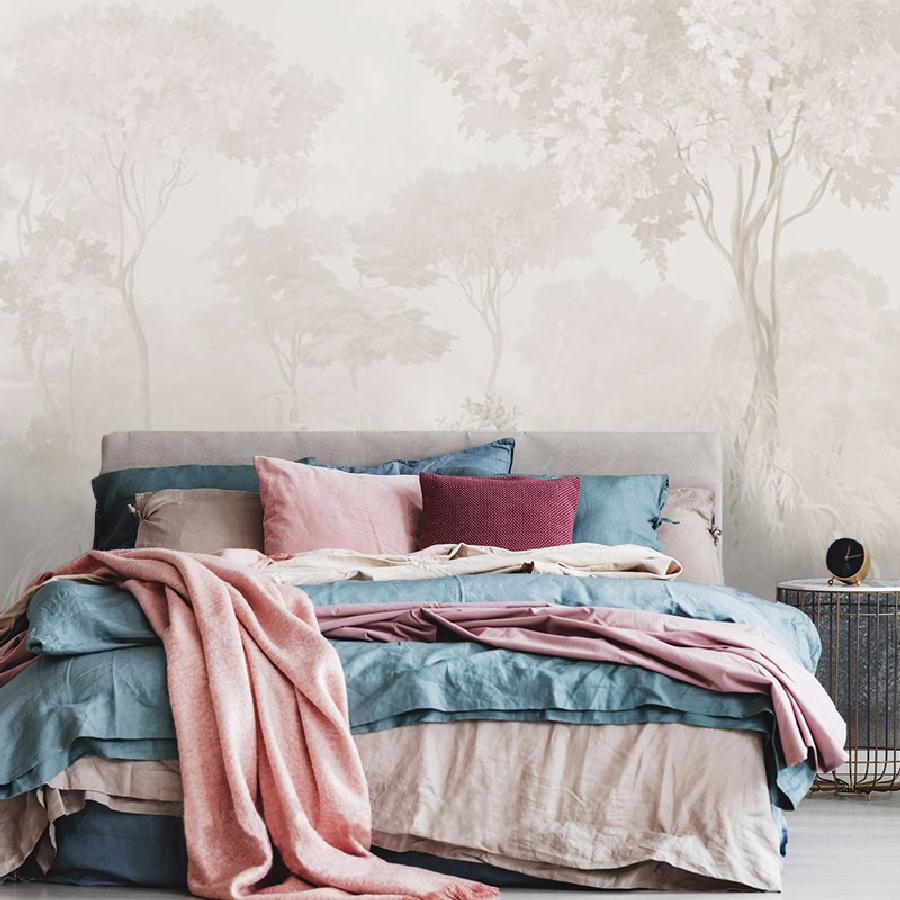 фотообои лес абстрактный бежевый 13-1067