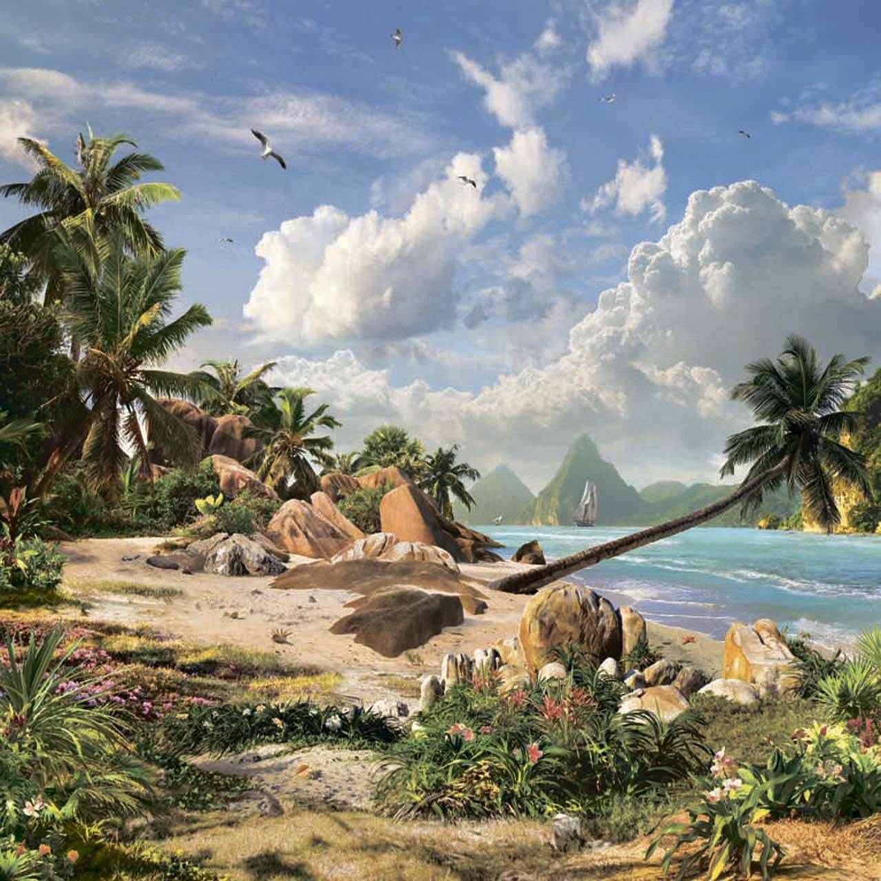 фотообои дикий пляж 11-045