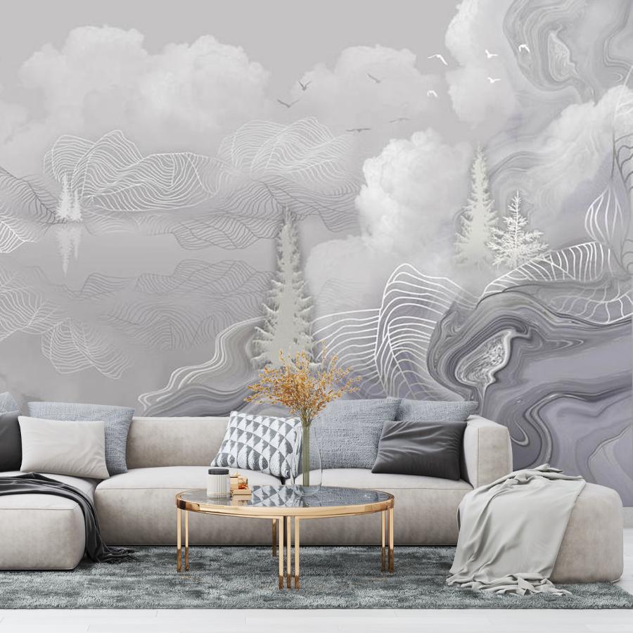 фотообои пейзаж в разводах 13-642