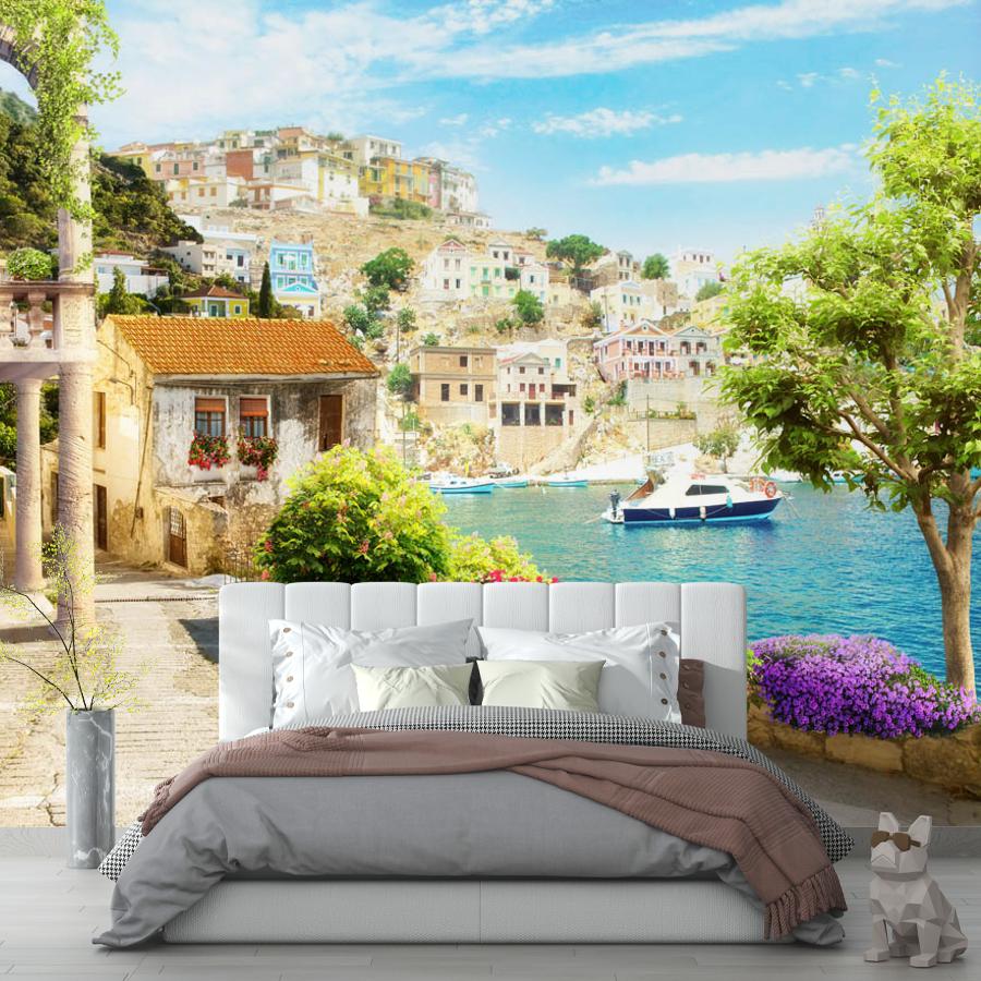 фотообои старая лестница возле набережной 19-0192