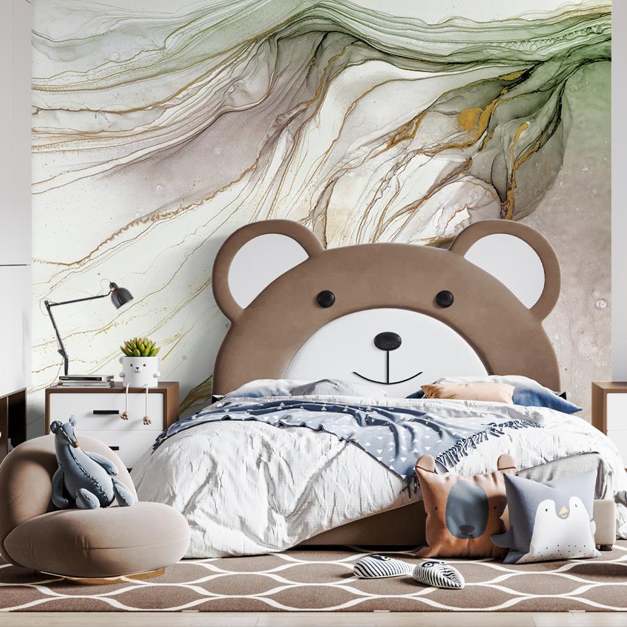 фотообои флюид арт майский зелёный 14-711