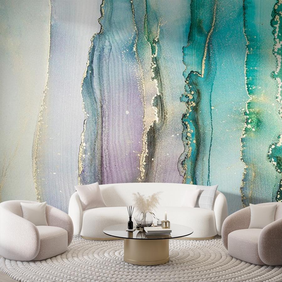 фотообои мраморная стена изумрудная 9-1784