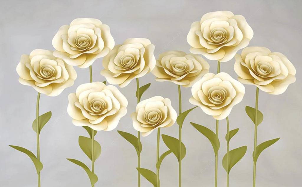 Фотообои Желтые розы
