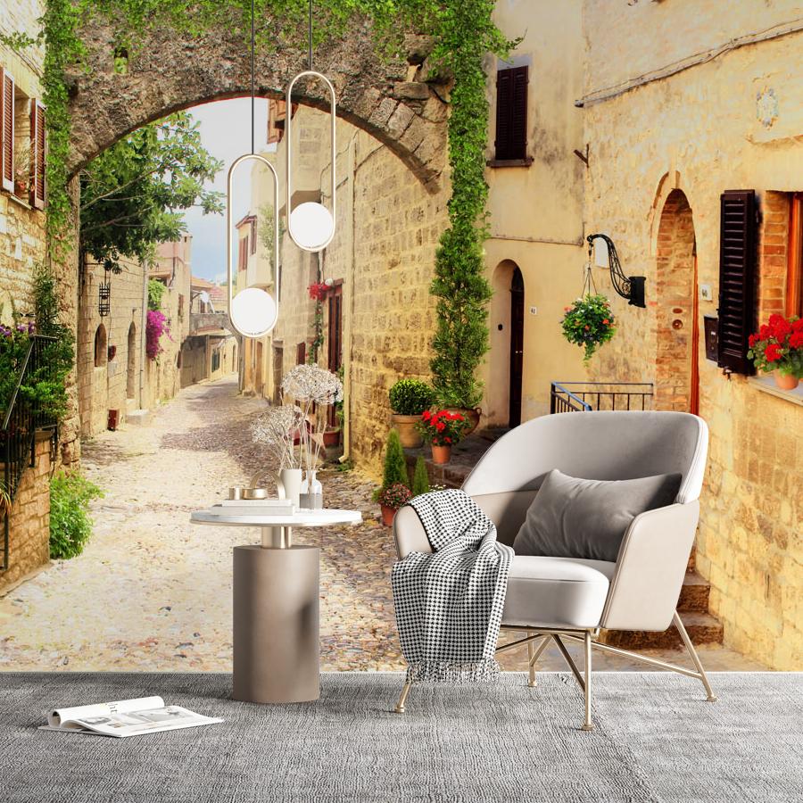 фотообои арка на улице в средневековом стиле 19-0185