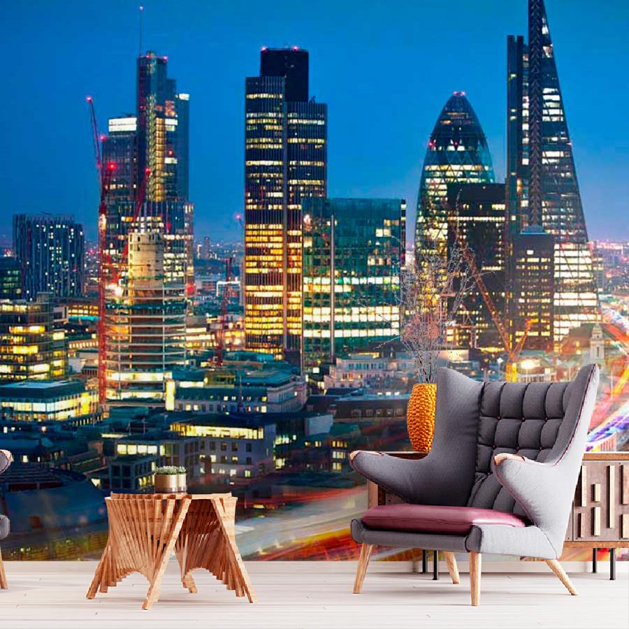 фотообои огни ночного города 9-699
