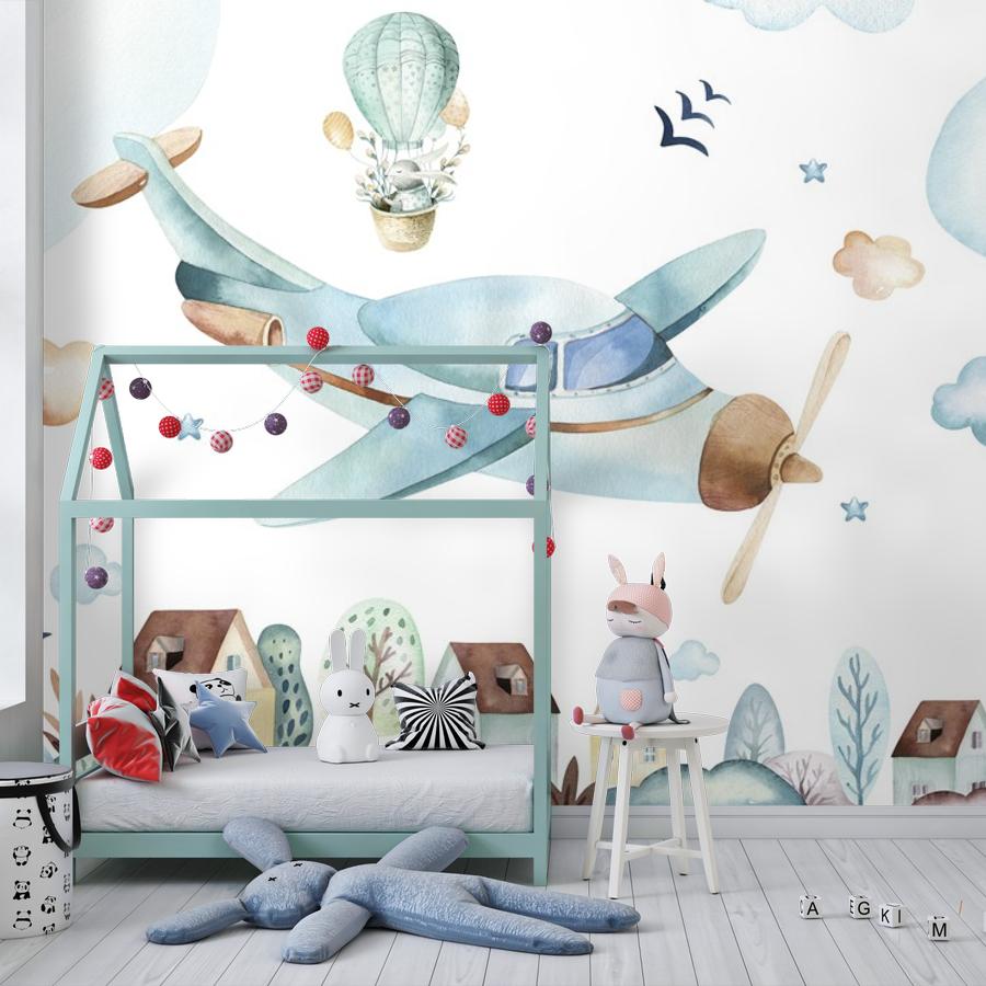 фотообои самолетик над городом 14-506 фотообои самолетик над городом 14-506