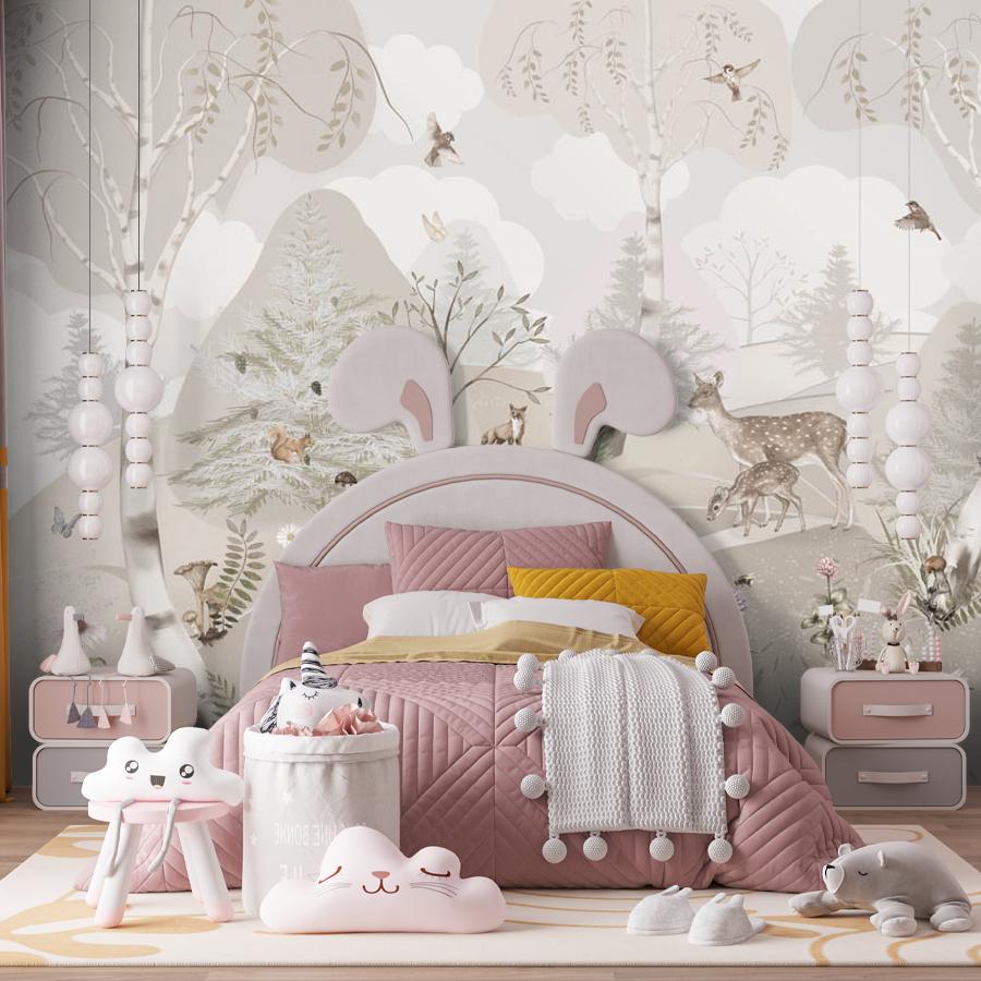 фотообои лесная поляна с животными 13-621 фотообои лесная поляна с животными 13-621