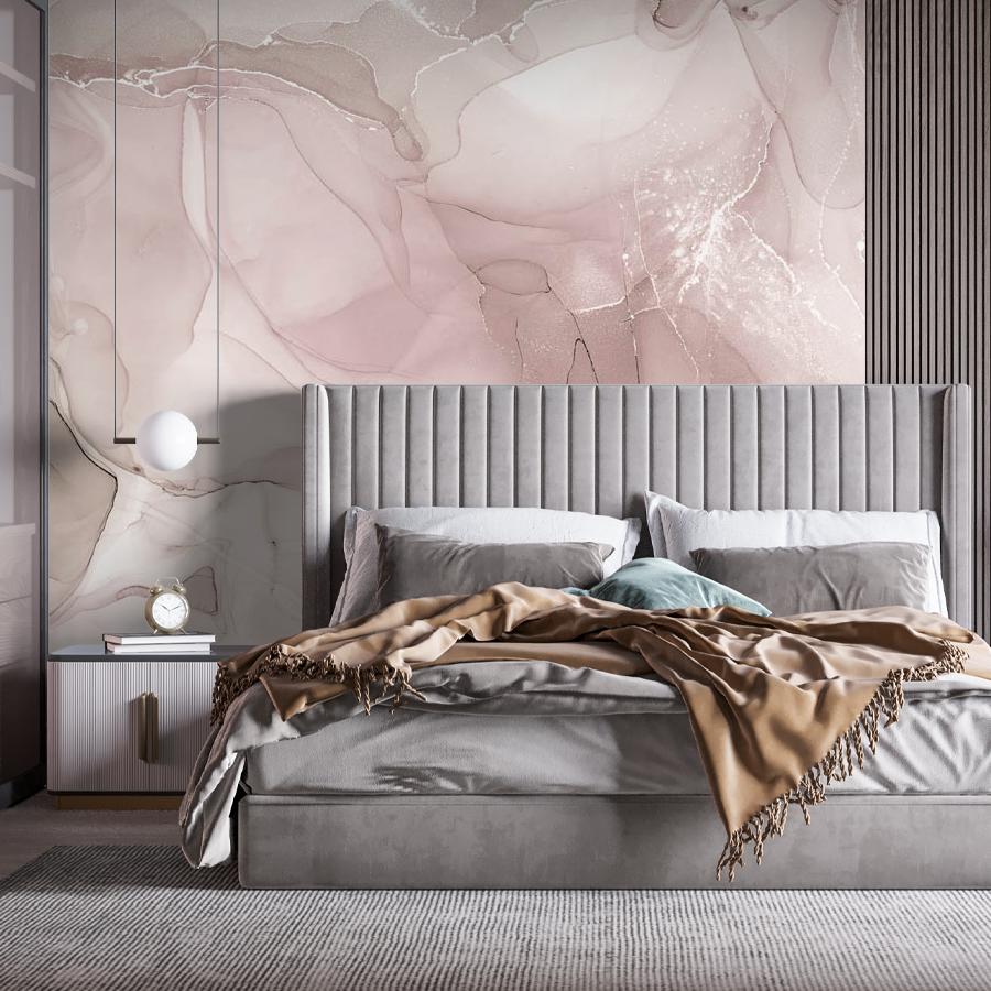 фотообои абстрактный флюид розовый 9-1333