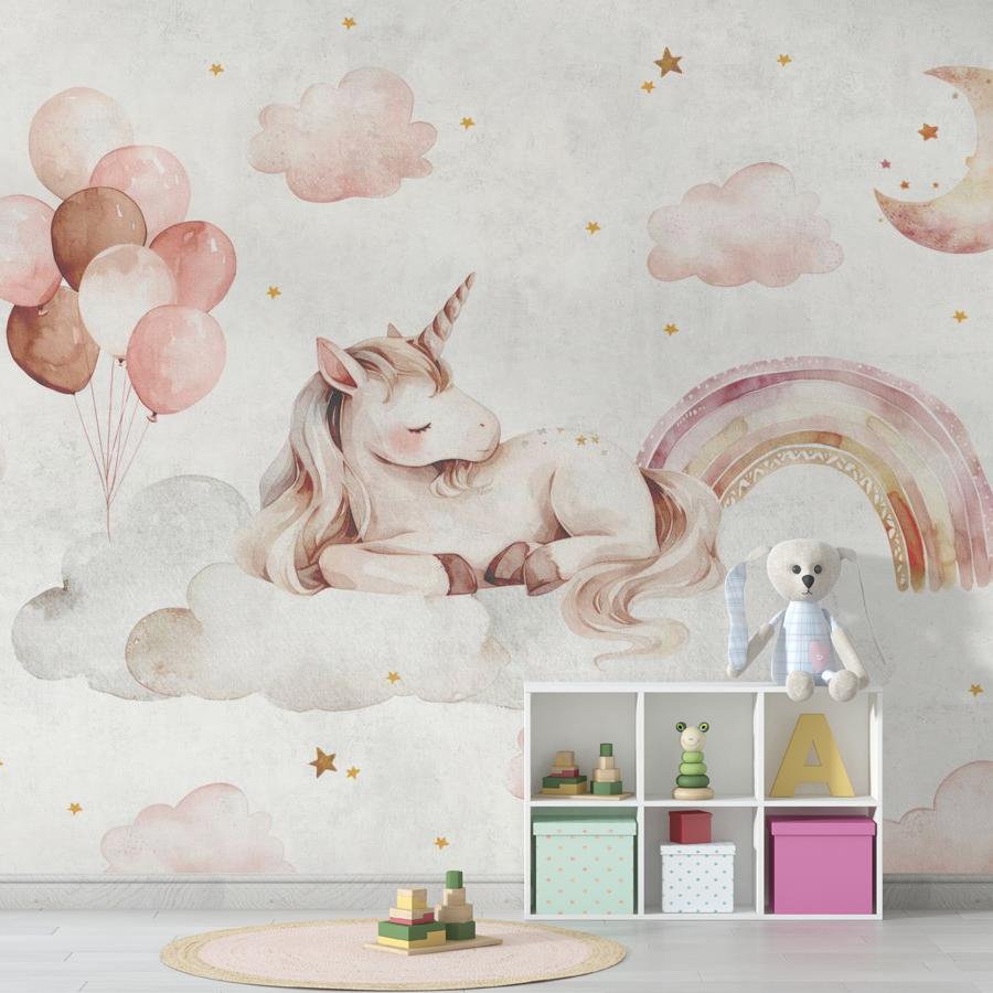 фотообои единорог и радуга 12-1827