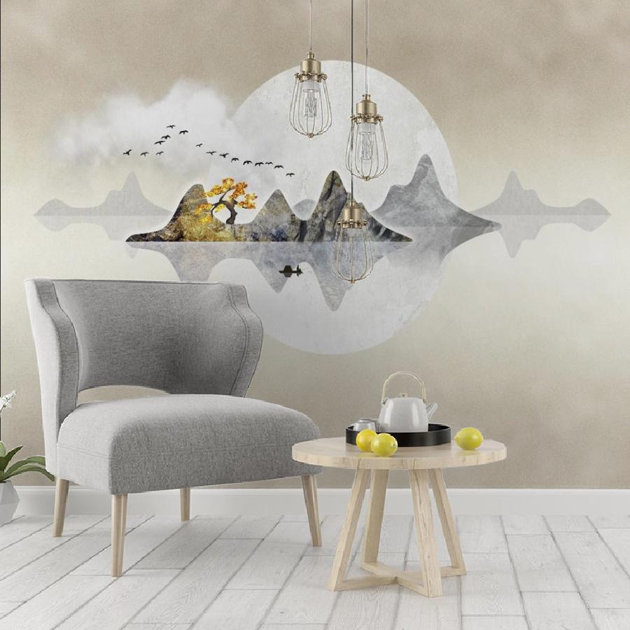 фотообои горы в отражении 14-958