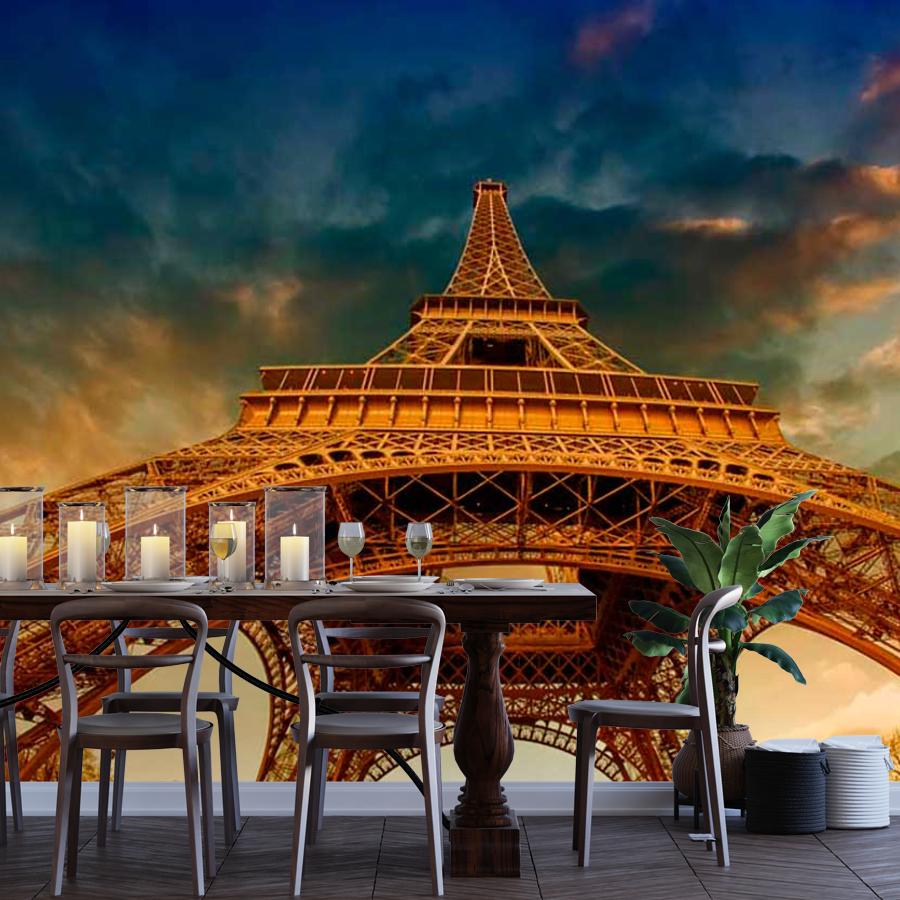 фотообои эйфелева башня уходящая вверх 9-793