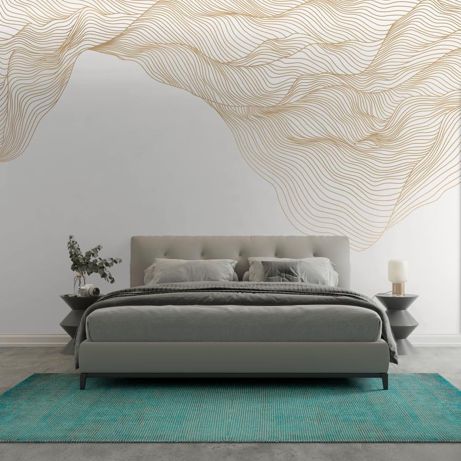 фотообои линии на белом фоне 14-865