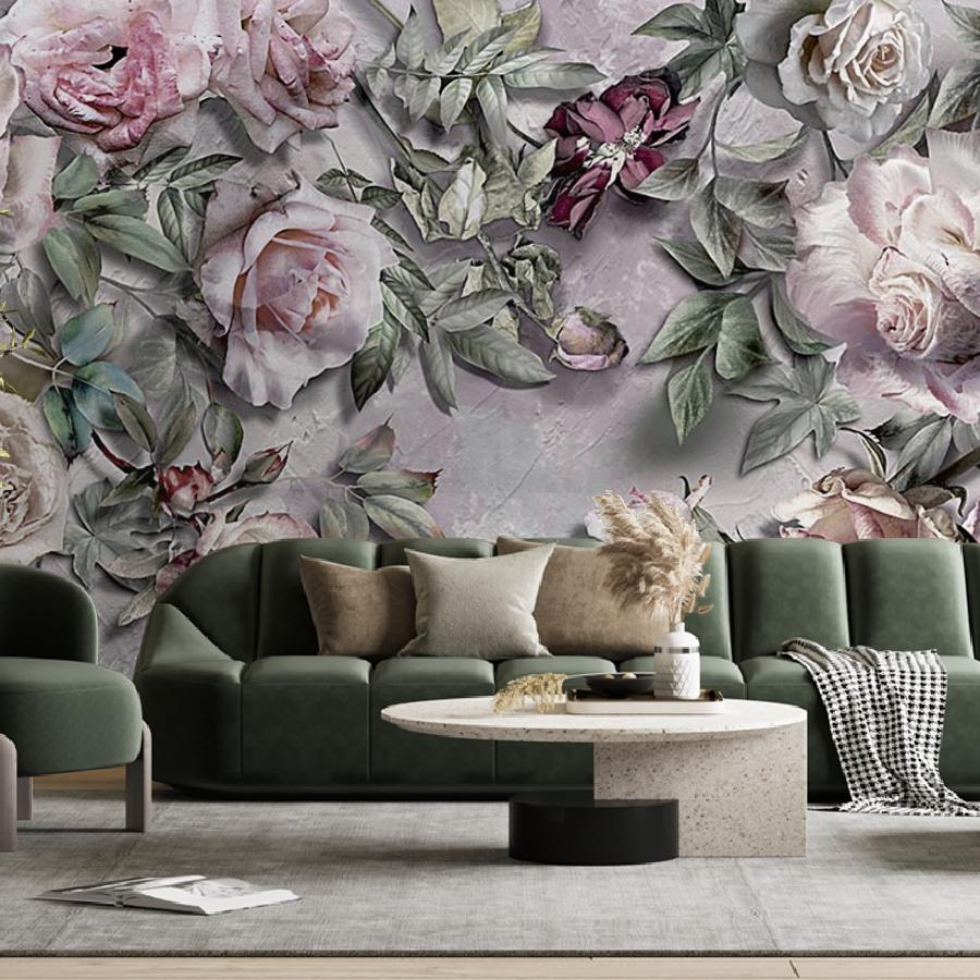 фотообои розочки фоновые в 3д 13-435