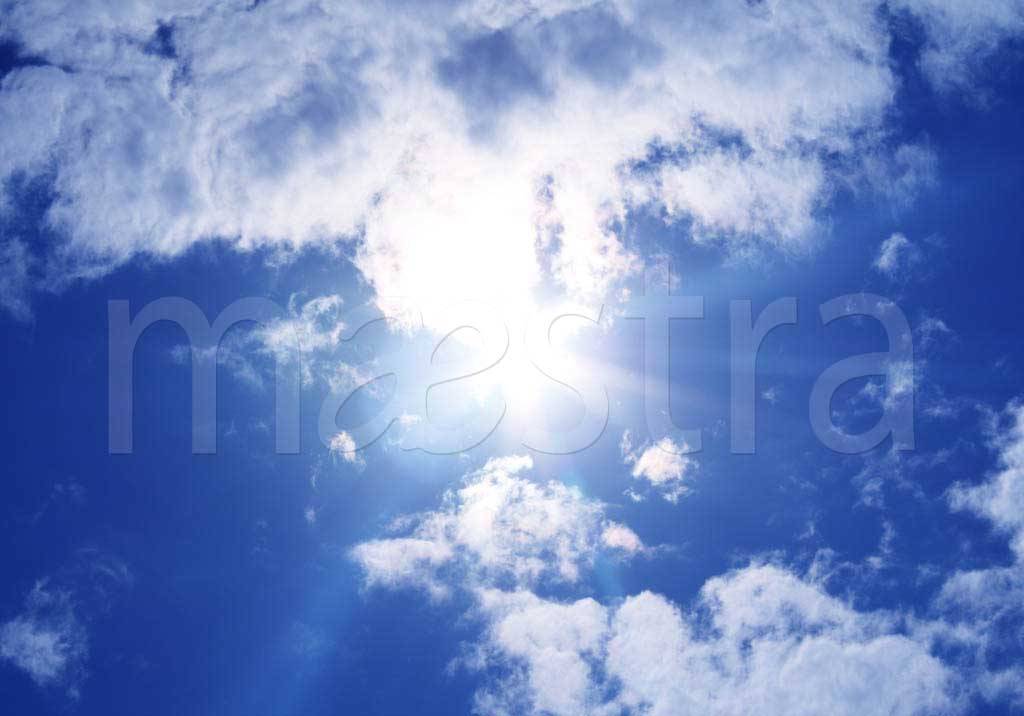 Фотообои Солнце на небе 3д