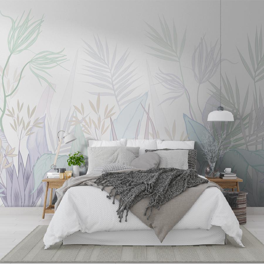 фотообои ботаника светлая 13-224