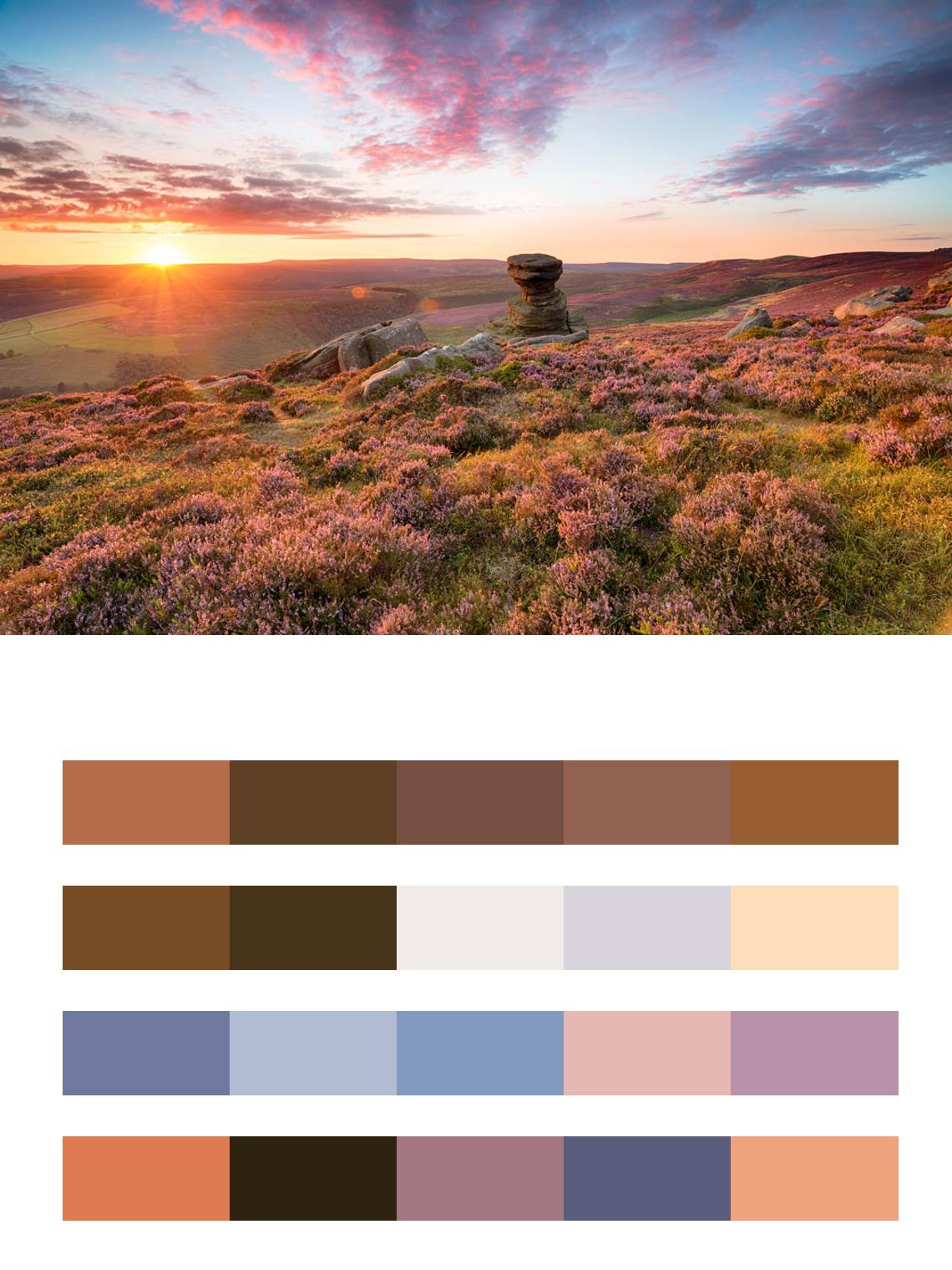 Англия пик-дистрикт цвета