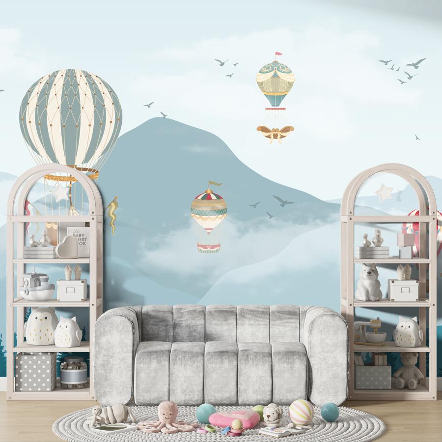 фотообои горы и воздушные шары 14-249 фотообои горы и воздушные шары 14-249