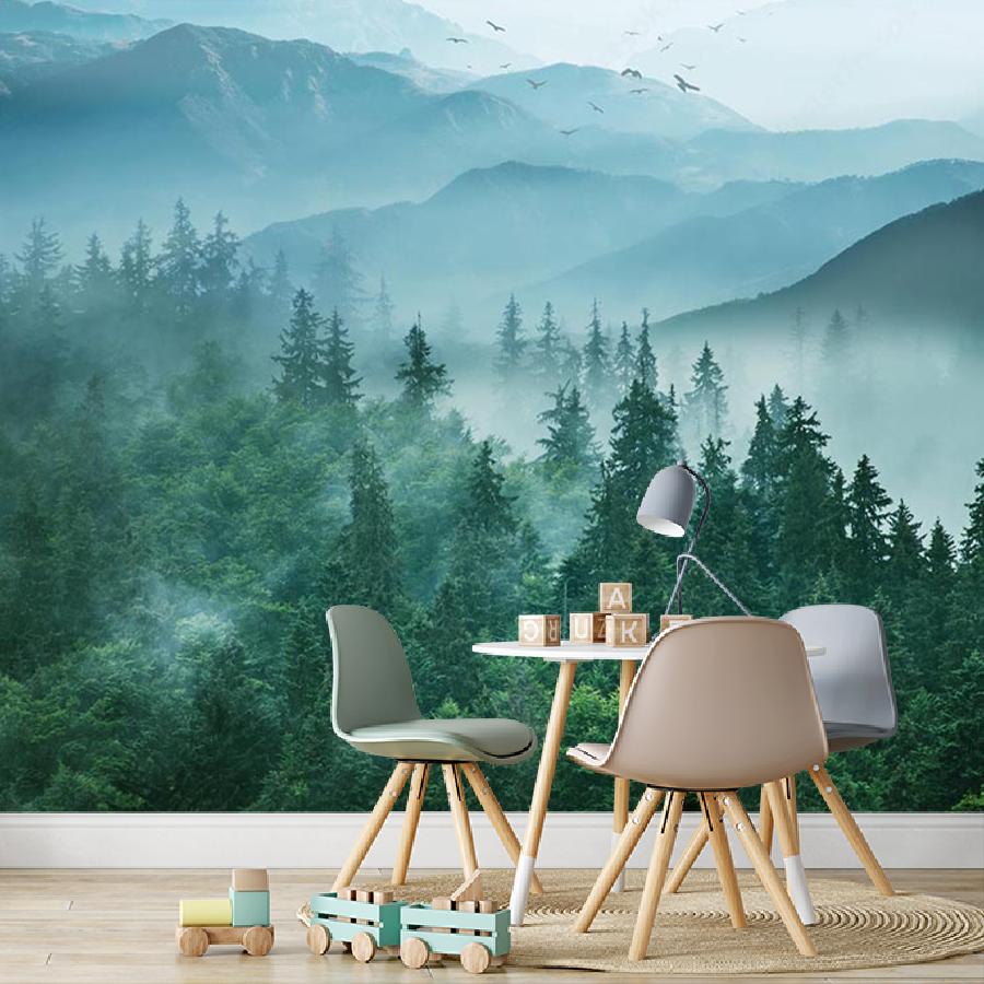 фотообои горы в тумане 13-503 фотообои горы в тумане 13-503