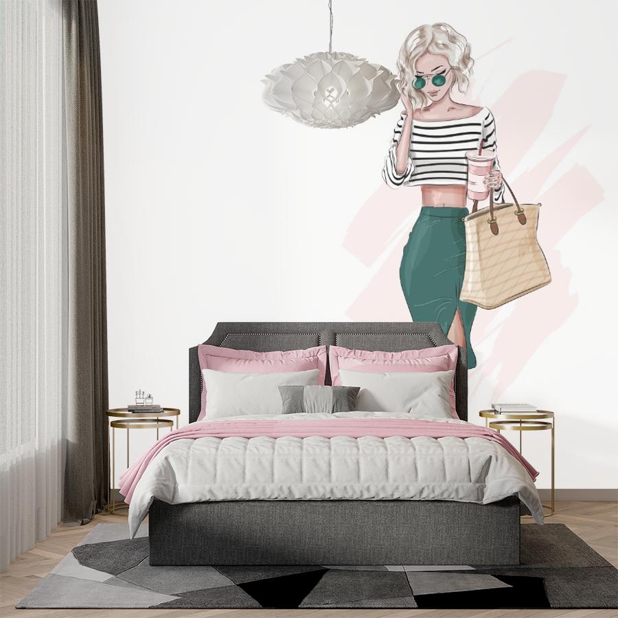 фотообои модная блондинка 12-1375